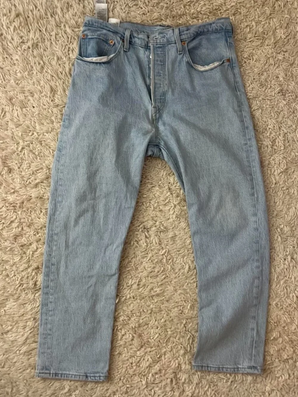 Levi’s 501 Light Wash Jeans Straight Leg Size 32x26